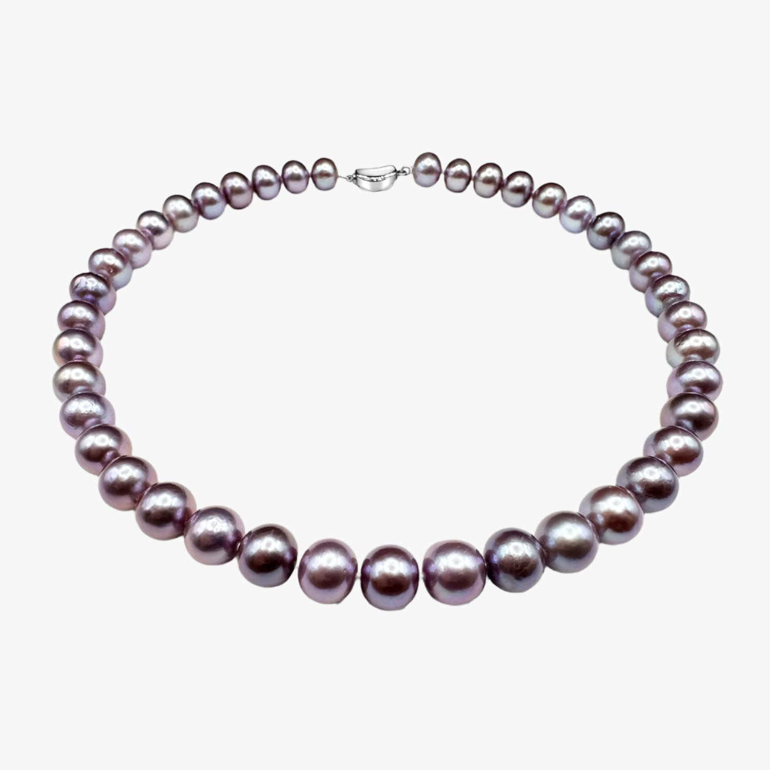 11mm Deep Indigo Purple Freshwater Edison Pearl Necklace