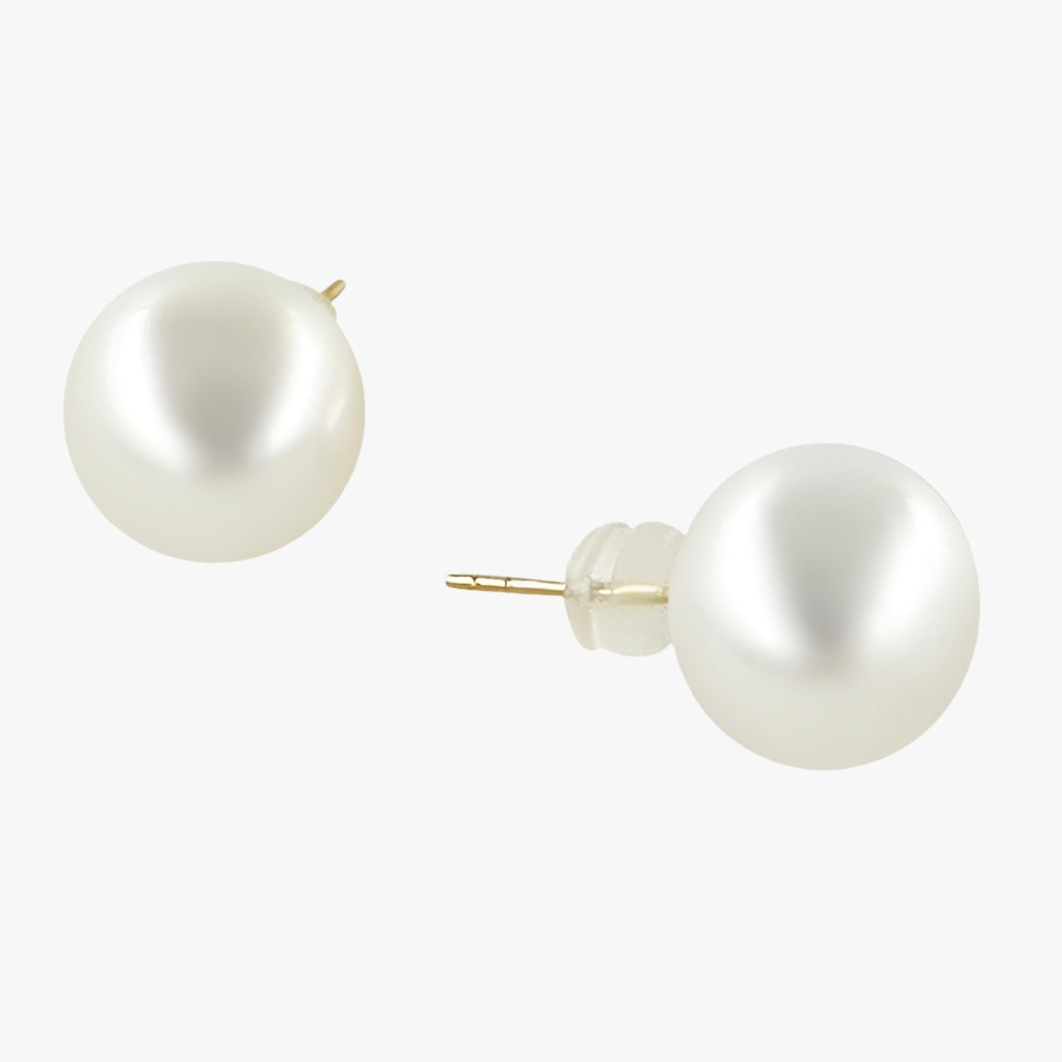 11mm White South Sea Pearl Stud Earrings