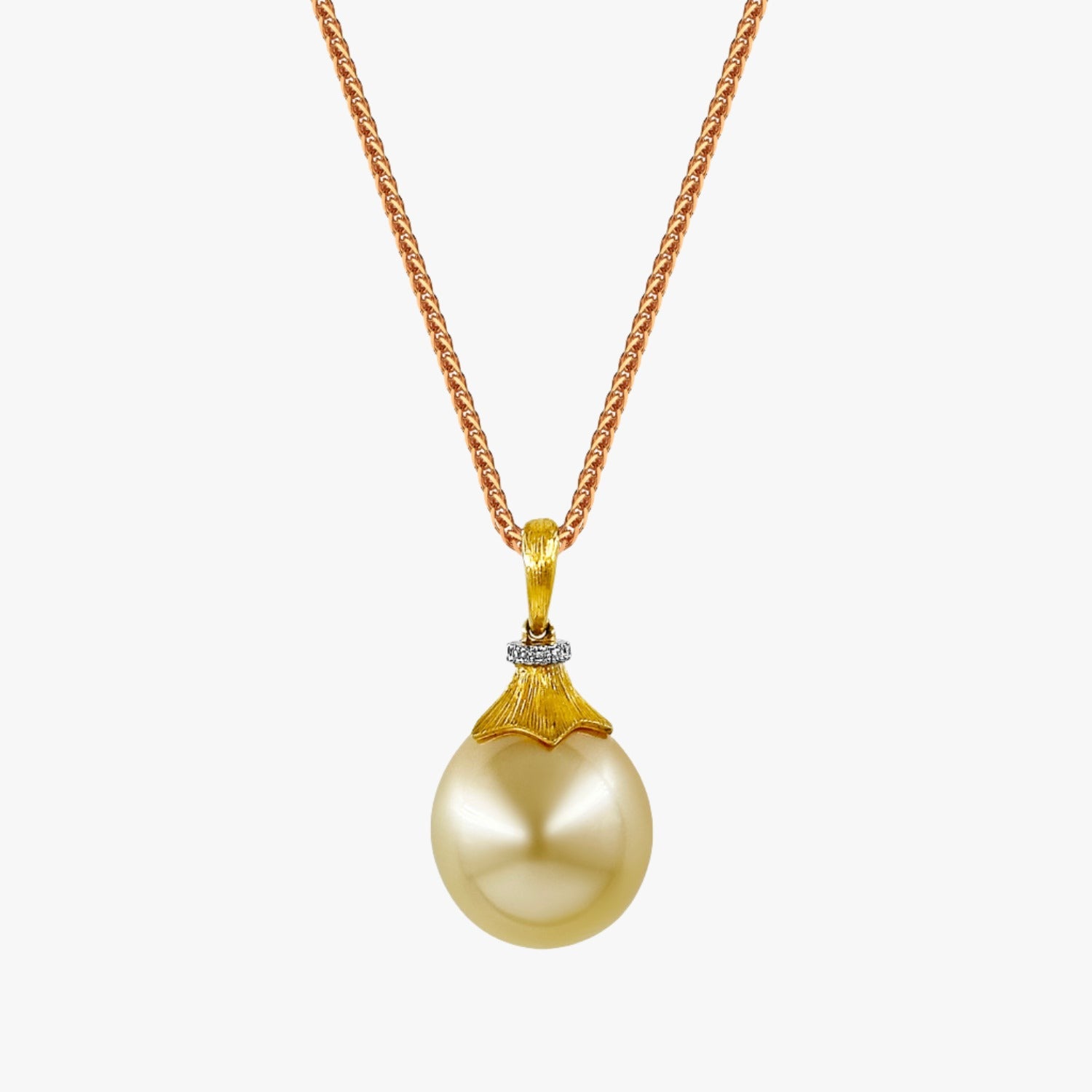 12mm Gold South Sea Pearl Pendant