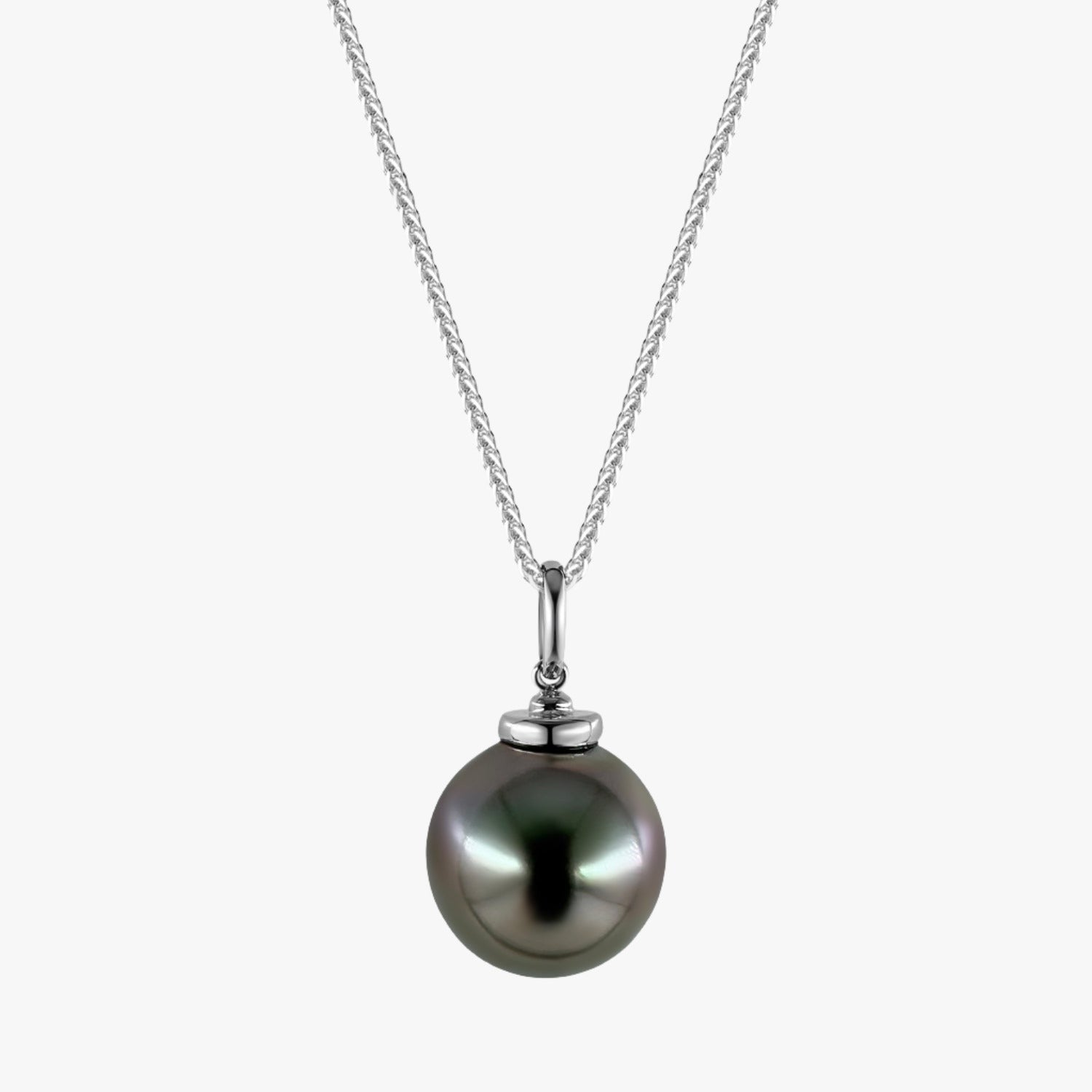 14mm Black Tahitian Pearl Pendant in 18K Gold