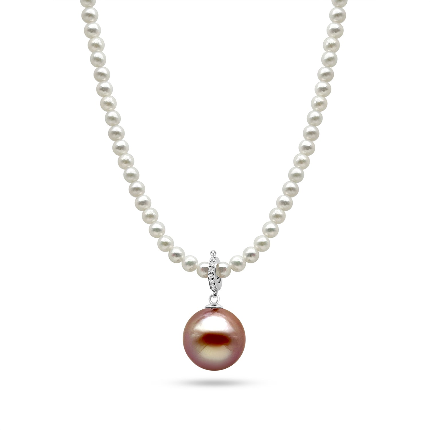 13mm AA Stem Purple Freshwater Edison Pearl Pendant Clip-On