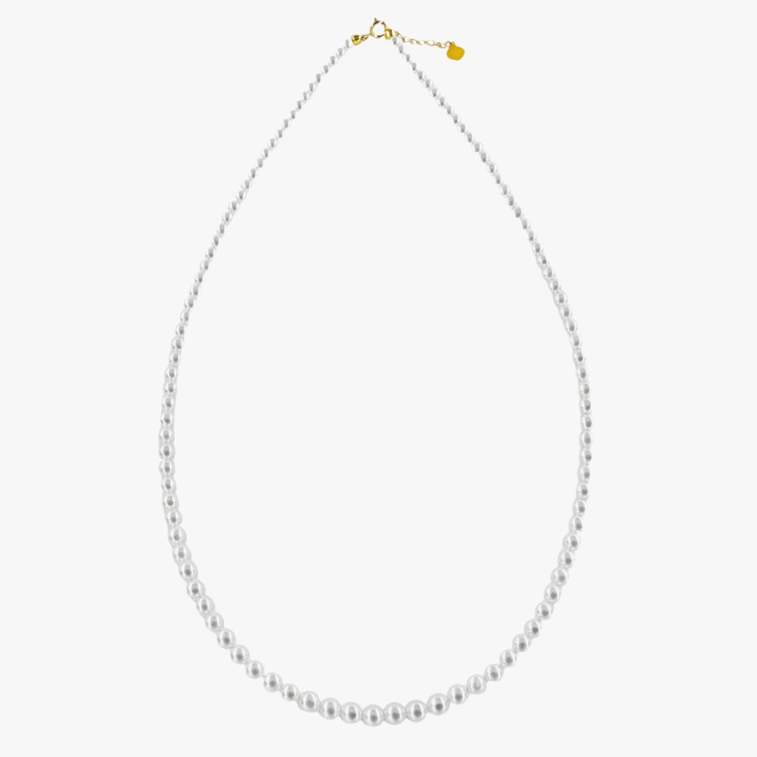 4mm White Freshwater Pearl Necklace 16 Inch