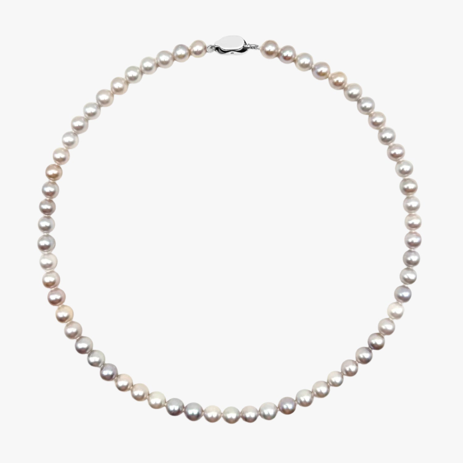 6MM AA Greyish White Freshwater Pearl Necklace