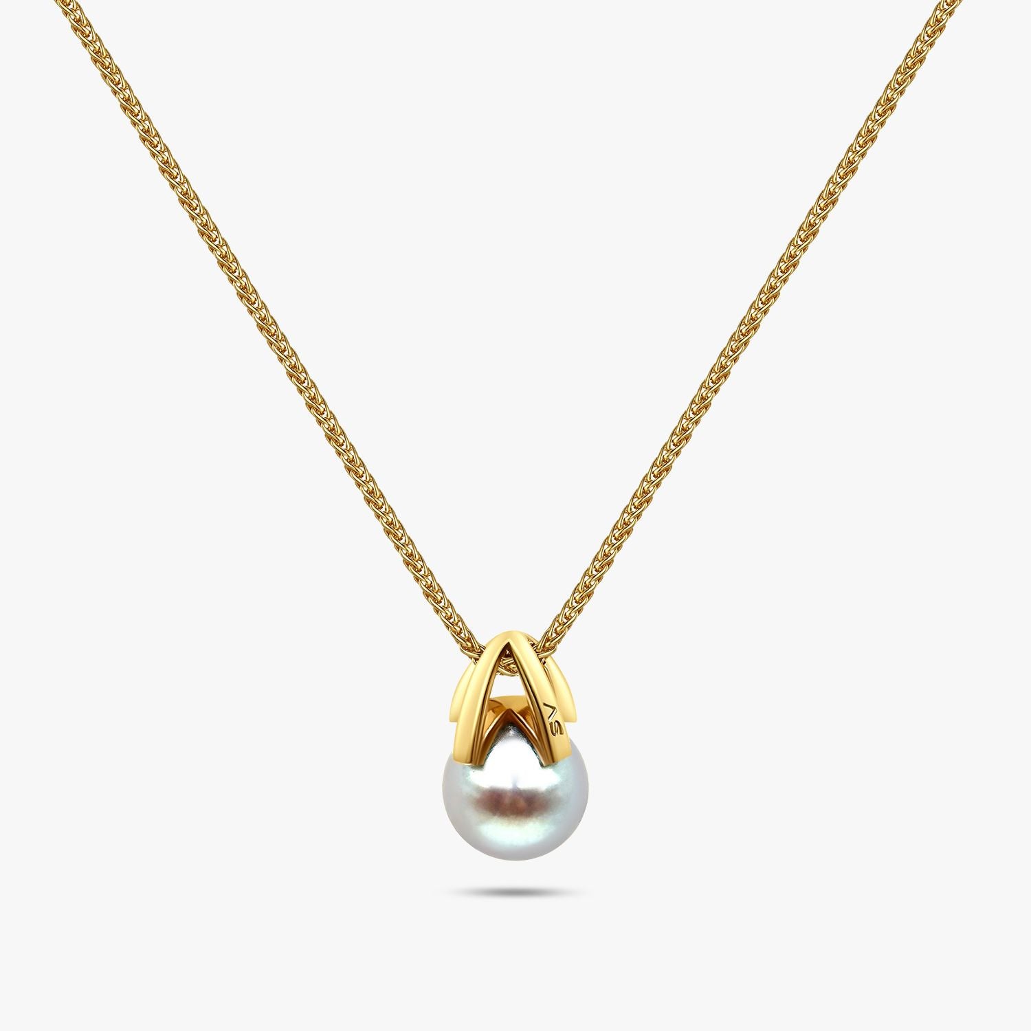 8MM AAA Light-blue Akoya Pearl Pendant