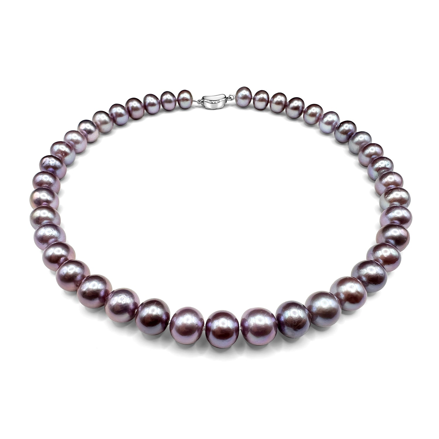 11mm Deep Indigo Purple Freshwater Edison Pearl Necklace