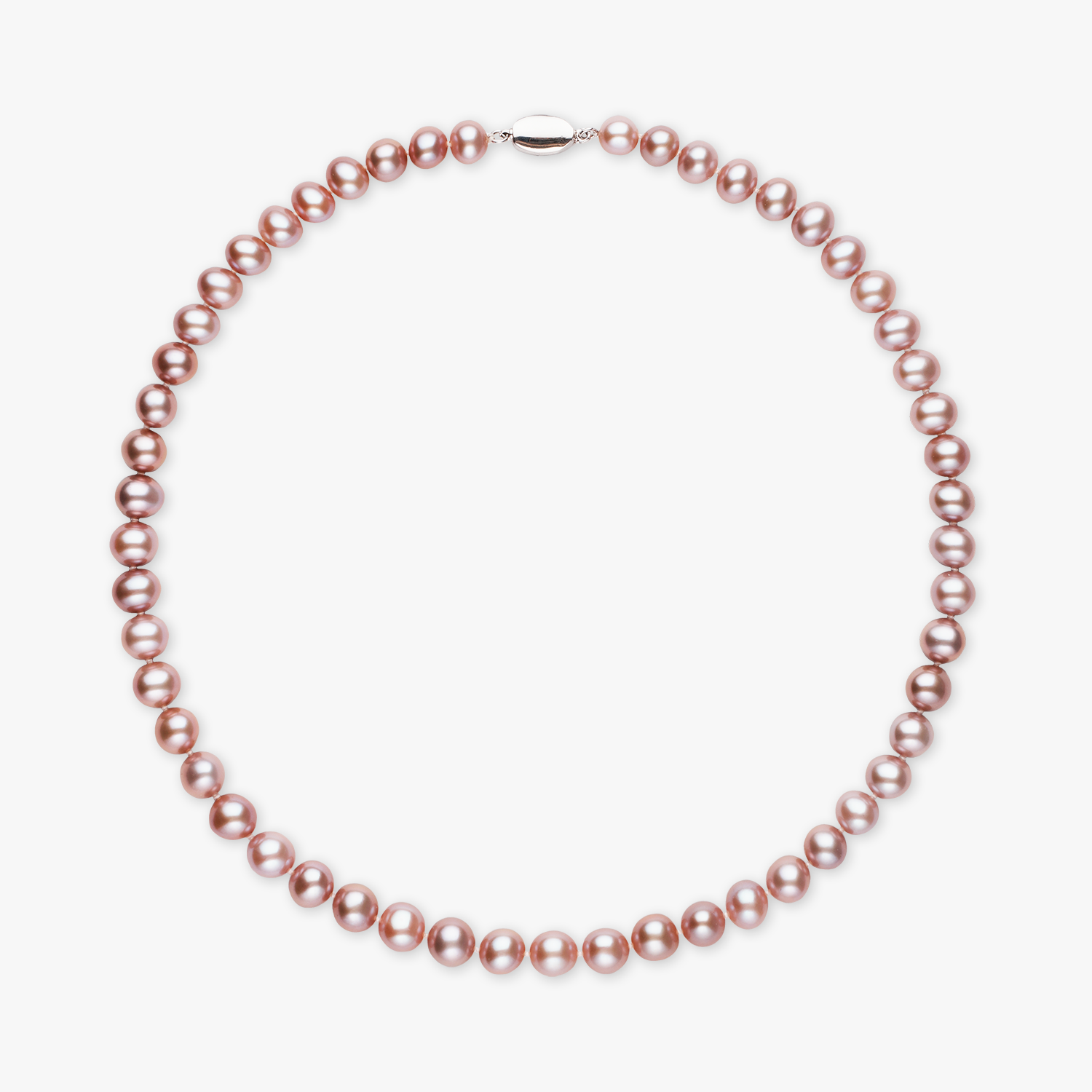 8MM Greyish Pink Freshwater Pearl Necklace